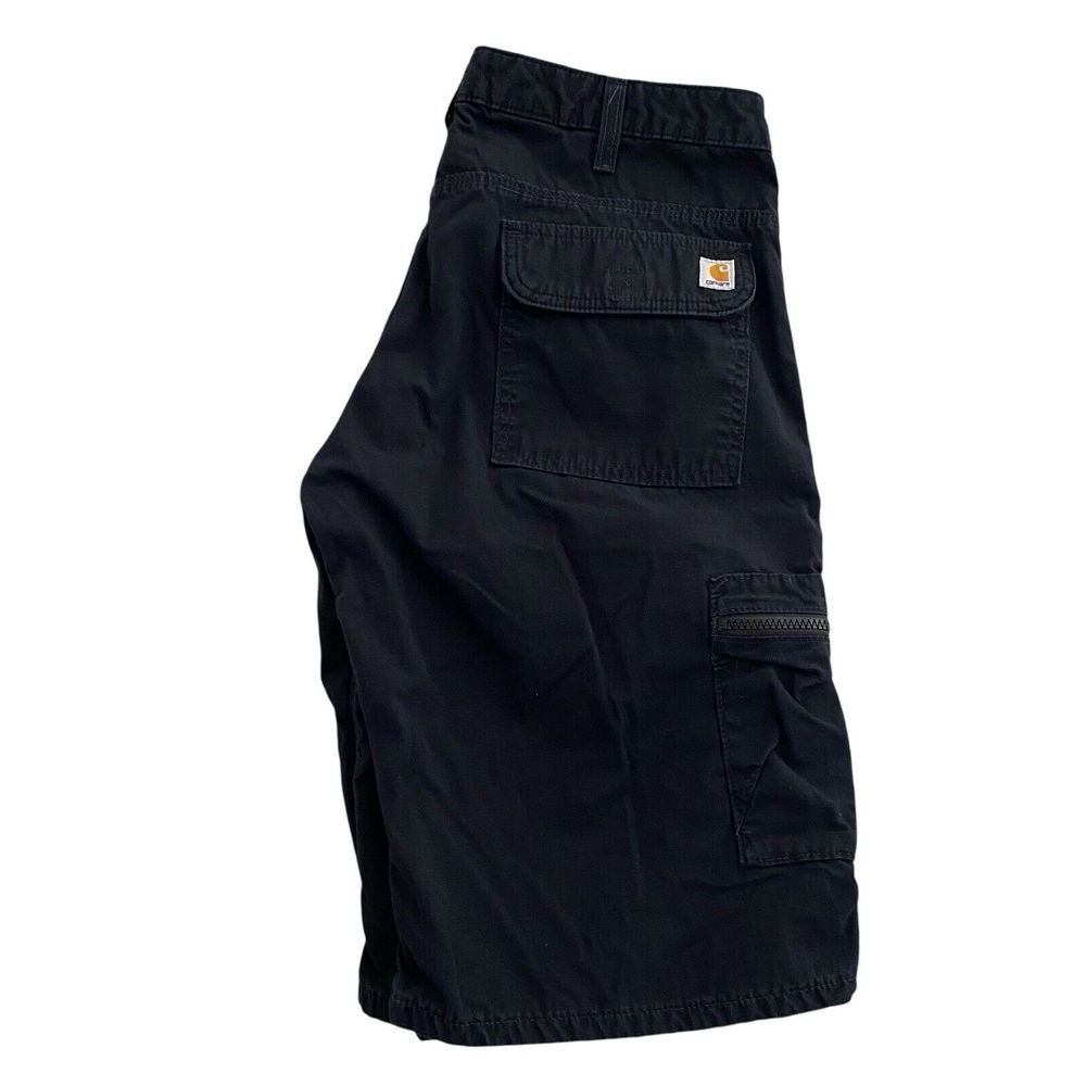 CARHARTT Ripstop Cargo Shorts Black Style WB006 BLK Women's‎ Sz 8 Jorts GorpCore